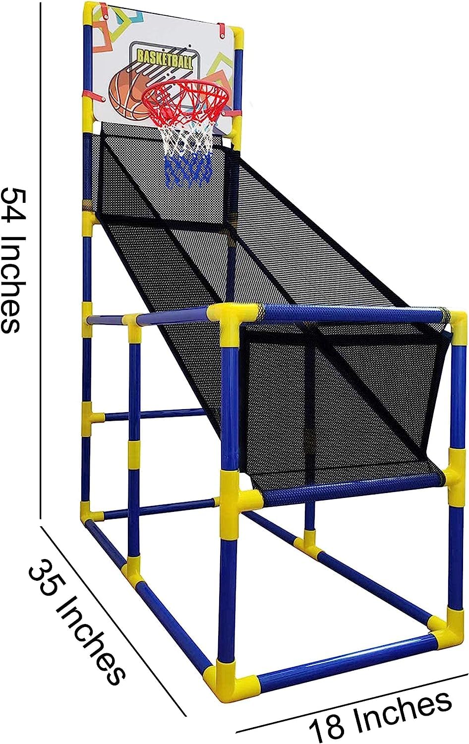 Kids Basketball Hoop Arcade Game, with 4 Balls Air Pump - Indoor Toy Basketball Shooting System - Fun for All Ages - Toys Sports for Boys and Girls Tundras Sports ziraki