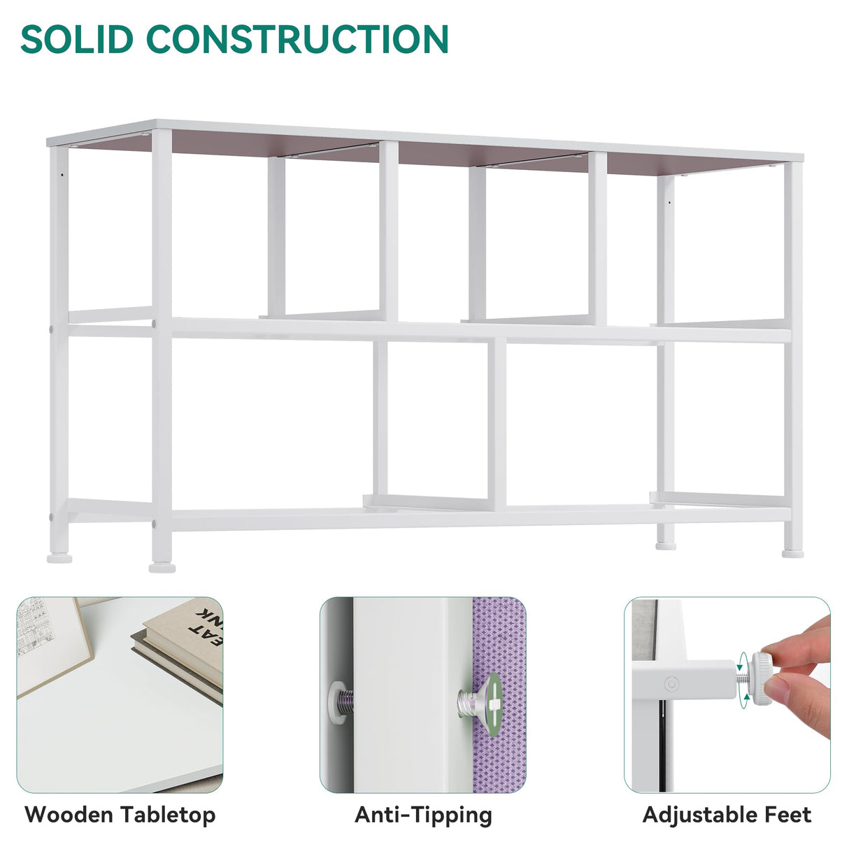 YITAHOME Wide Storage Tower with 5 Drawers - Fabric Dresser, Organizer Unit for Bedroom, Living Room, Closets - Sturdy Steel Frame, Easy Pull Fabric Bins & Wooden Top YITAHOME