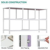 YITAHOME Wide Storage Tower with 5 Drawers - Fabric Dresser, Organizer Unit for Bedroom, Living Room, Closets - Sturdy Steel Frame, Easy Pull Fabric Bins & Wooden Top YITAHOME