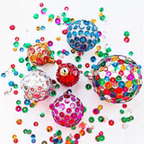 20800 Pcs 6MM Bulk Loose Sequin, 32 Colors Round Embroidery Sequins Cup Craft Sequins with Holes for DIY Sewing Making（with Storage Box） fuceury