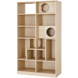 Furniture Style Cat Bookcase cat Tree Shelves WoodArtSupply