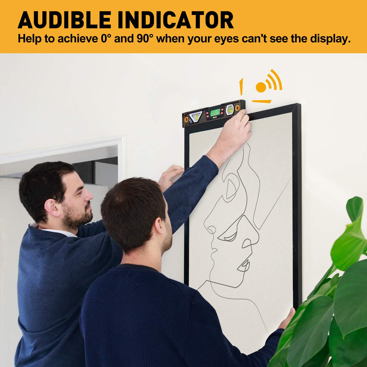 PREXISO Digital Level, 11.5'', Angle Slope with LCD Display, 360° Electronic Bubble Inclinometer, Vertical & Horizontal Spirit Bubble for Construction Carpenter Craftsman Renovation Home Professional Prexiso