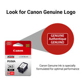 Canon PG-243 Genuine Black Ink Cartridge, Compatible with iP2820, MX492, MG2420/2520/2920/2922/2924/3020/2525, TS3120/302/302a/202/4520/3320 Canon