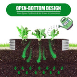 6 ft x 2 ft Raised Garden Bed Metal Elevated Planter for Vegetable Flower Herb (2pk) Yararday