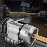 VEVOR Dividing Head, K11-100mm 3-Jaw Chuck, CNC Router Milling Machine Rotational Axis 4th Axis A Axis Indexing Head, 2.6"/65 mm Center Height MT2 Tailstock 6:1 Gear Ratio, Universal for Engraving VEVOR