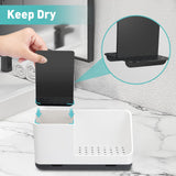 PARKMANI Bathroom Counter Organizer, Bathroom Organizers and Storage, Detachable Toothbrush Holders for Bathroom Vanity Sink Organizer (White) PARKMANI