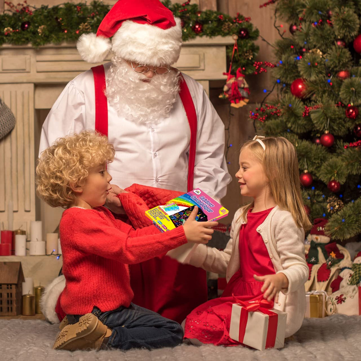 ZMLM Scratch Art Crafts Girls Gifts, 50 Rainbow Scratch Paper Art Gifts for 3 4 5 6 7 8 9 10 Years Old Girls and Boys Kids, Arts and Crafts for Kids 4-6 Birthday Toys and Games Activities Gift (Pink) ZMLM