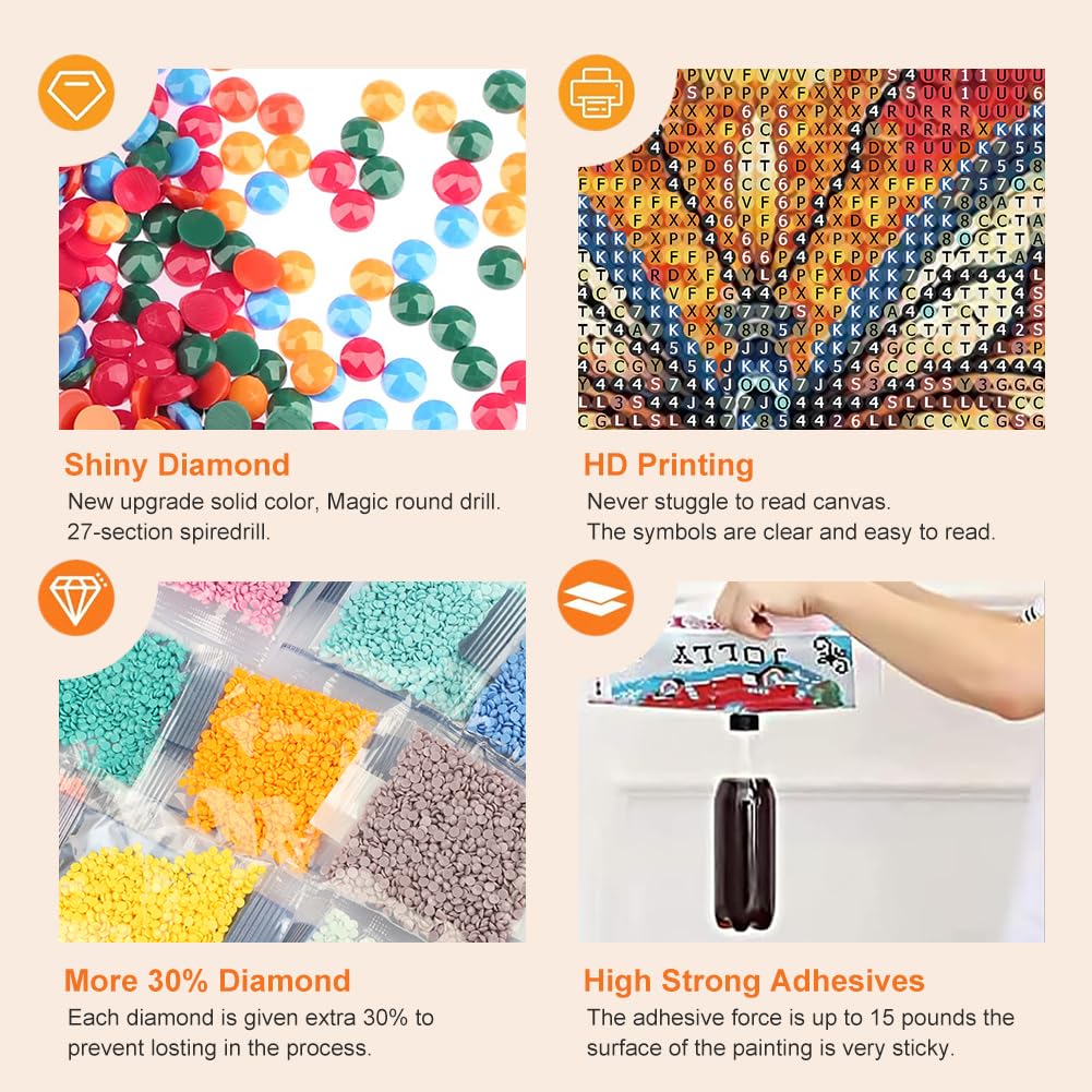 Anuver Diamond Art Butterfly Kit, Flower Diamond Painting Kit for Adults, 5D DIY Full Diamond for Beginners, Gem Craft Painting Home Wall Decoration, 12x12 Inch Anuver