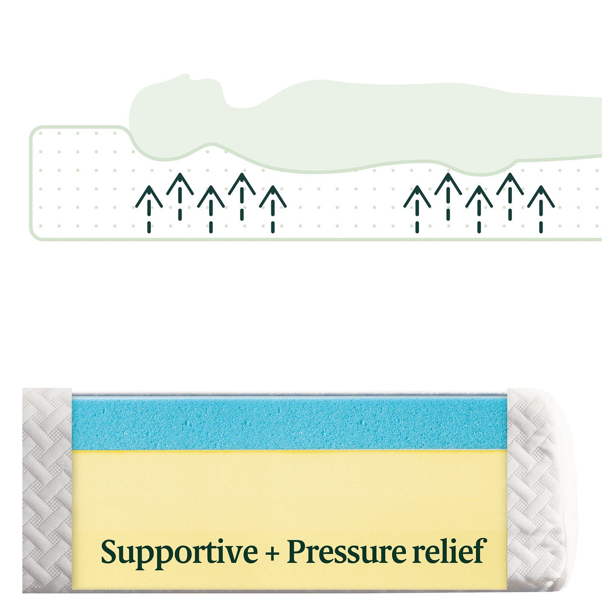 ZINUS 8 Inch Green Tea Cool Feel Memory Foam Mattress, Queen, Mattress in A Box with Compact WONDERBOX Packaging, CertiPUR-US Certified ZINUS