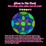 Ayhuhra 30 Sets Mandala Suncatchers Craft Kits Stained Glass DIY Window Paint Art Flower Suncatcher Kits for Spring Summer Party Activities Art Project Party Favors (Mandala) Ayhuhra