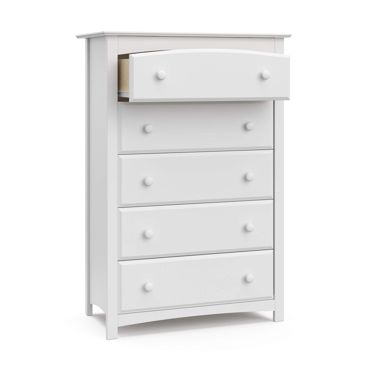Storkcraft Kenton 5 Drawer Dresser (White) for Kids Bedroom, Nursery Dresser Organizer, Chest of Drawers with 5 Drawers, Universal Design for Children’s Bedroom STORKCRAFT