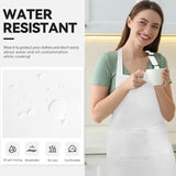 NLUS Extra Large Aprons for Men, Adjustable White Chef Apron for Men Kitchen Cooking Aprons for Women with 2 Pockets, Water & Oil Resistant - 1 PACK NLUS
