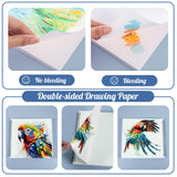 135lb/200gsm Marker Paper Pad, 8.3×8.9in Double Sided Bleedproof Sketch Pad, 30 Sheets Art Paper Spiral Sketchbook, Smooth Painting Coloring Alcohol Marker Paper for DIY, Gift Prudiut