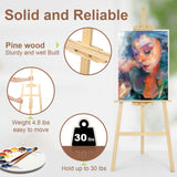 JEAWIWI 1Pcs Wooden Easel for Painting-Adjustable Easel Stand for Painting and Canvas, Holds Up to 42", Lightweight Pine Art Easel Stand, Large Easel for Painting for Beginners, and Artists JEAWIWI