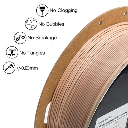 Micro Center Inland Matte PLA 3D Printer Filament, Matte Wood Rainbow 3D Printing Filament 1.75mm, 1kg Cardboard Spool (2.2 lbs), Dimensional Accuracy +/- 0.03mm, FDM/FFF 3D Printers - WoodArtSupply