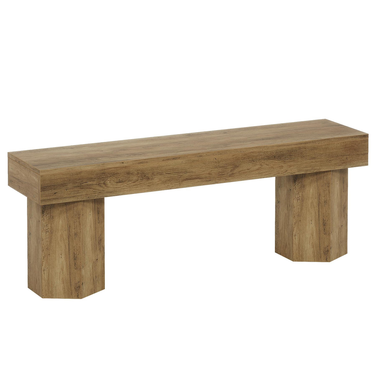 Tribesigns Wooden Entryway Bench, 41" Farmhouse Indoor End of Bed Bench, Long Dining Seat for Dining Room, Bedroom, Entry, Mudroom, Easy Assembly Tribesigns