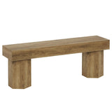 Tribesigns Wooden Entryway Bench, 41" Farmhouse Indoor End of Bed Bench, Long Dining Seat for Dining Room, Bedroom, Entry, Mudroom, Easy Assembly Tribesigns