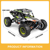 Mould King 18002 RC Climbing Car Building Kits for Boys, 1879 Pieces MOC Building Blocks 4X4 Off-Road Truck Model Sets, Stem Remote Control Car Bricks Toys for Kids Mould King
