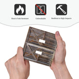 Yamxbfa Rustic Old Wooden Barn Door Village Board Double Toggle Light Switch Covers 2 Gang Wall Plate Dual Decorative Switchplate Electrical Faceplate for Farmhouse Bathroom Bedroom Kitchen Decor Yamxbfa