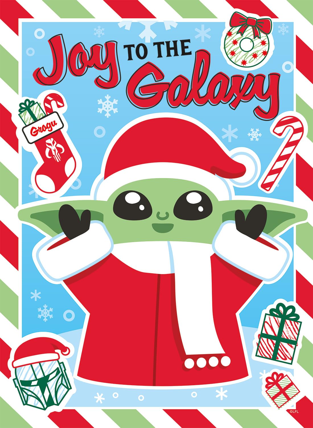 Buffalo Games - Star Wars -Star Wars - Joy to The Galaxy - 100 Piece Jigsaw Puzzle for Families -Challenging Puzzle Perfect for Game Nights - Finished Size is 15.00 x 11.00 Buffalo Games