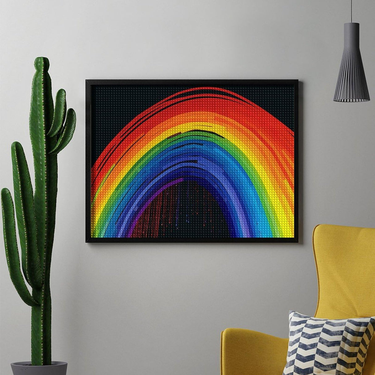 NONHAI Diamond Painting Kits for Adults - DIY Diamond Art Kits for Beginners - Full 5D Paint Drill Diamond Dots Paintings- Rainbow Diamonds Pictures Gem Art and Craft Wall Decor 12"x16" NONHAI