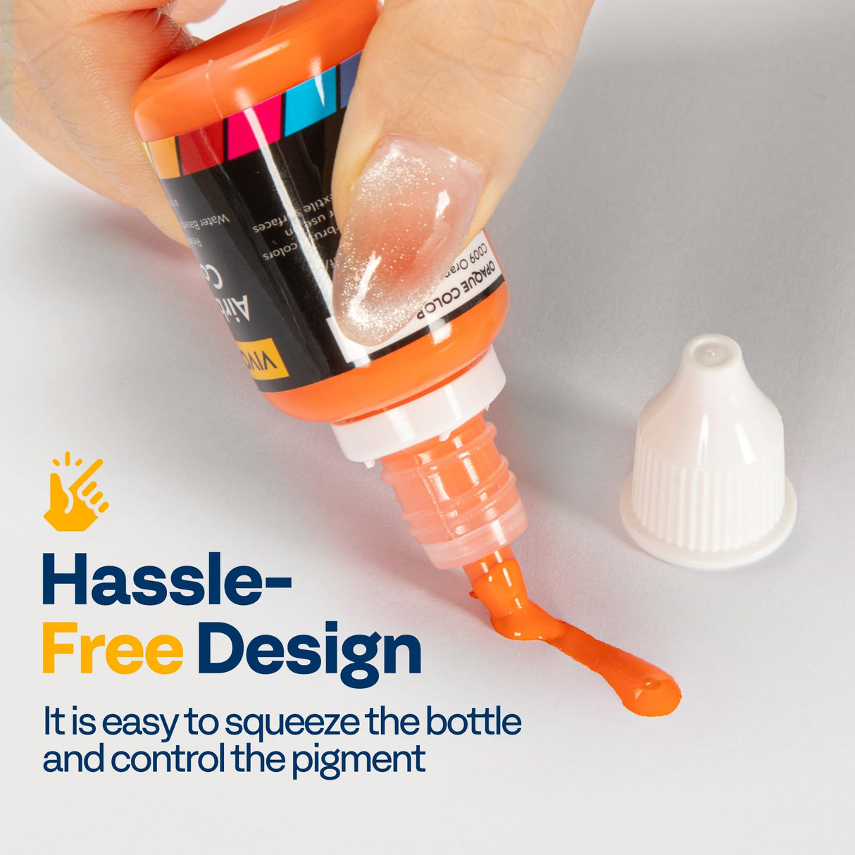 VIVOHOME 24 Color Airbrush Paint Set, Acrylic Air Brush Paints Ready to Spray (No Thinner Needed), Water Based Painting Colors for Artist and Beginners, Includes 6 Neon Color, 20 ml/0.68 Fl Oz VIVOHOME