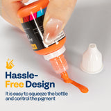 VIVOHOME 24 Color Airbrush Paint Set, Acrylic Air Brush Paints Ready to Spray (No Thinner Needed), Water Based Painting Colors for Artist and Beginners, Includes 6 Neon Color, 20 ml/0.68 Fl Oz VIVOHOME