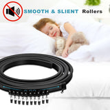 Flexible Curtain Track, 20Ft Ceiling Track for Curtains, Bendable Wall Mount Heavy Duty Drop Sliding Track System, Room Divider, Curved Curtain Rails for RV Shower KOLAKO