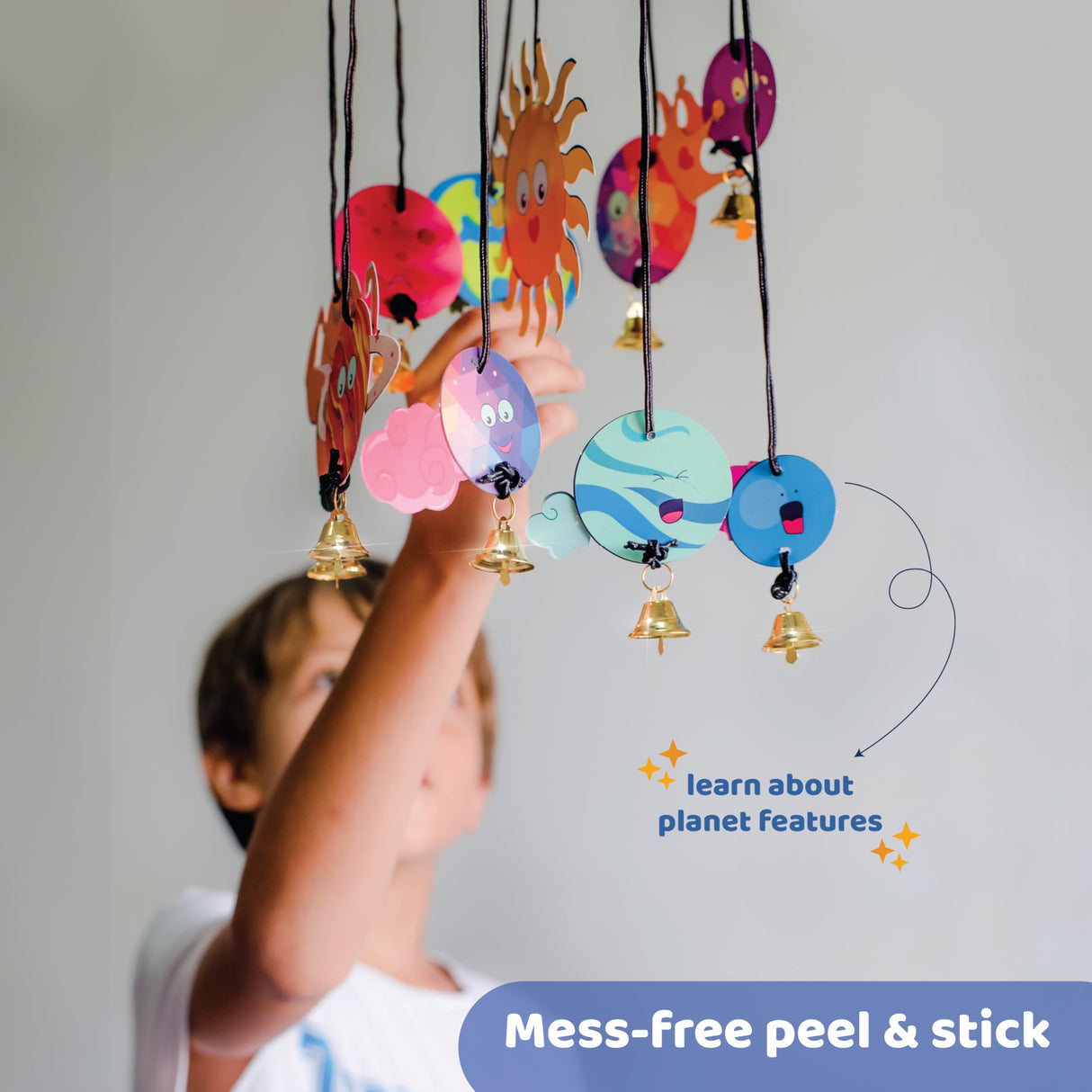 jackinthebox Space Science 6-in-1 Craft Kit Gift for Child Ages 6-10, Solar System Science Kit for Child, Space Toys for Child, Easy DIY STEM Toy for Boys and Girls Ages 6 7 8 9 10 jackinthebox