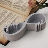 Japleed Love Candle Holder Silicone Molds, Couple Container Resin Concrete Molds, Epoxy Resin Casting Plaster Storage Jar Box Molds for Jewelry Holder Succulent Pot Valentine Decor japleed