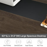 Tribesigns Modern Computer Desk, 63 x 31.5 inch Large Office Desk Computer Table Study Writing Desk Workstation for Home Office, Grey/Black Tribesigns