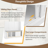 Merax Farmhouse Wood Hall Tree with Bench and Storage Drawers, 4-in-1 Coat Rack with 6 Hooks for Entrance, Hallway White Merax