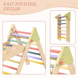 aiwo Pikler Triangle Set 7in1 Montessori Toddler Climbing Toys Indoor, Climbing Toys for Toddlers 1-3 Inside, Baby Climbing Gym Toddler Climber Indoor Playground aiwo