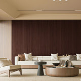 Art3d Slat Wood Wall Paneling for Interior and Ceiling Decoration - Pack of 4pcs + 1pc End-Trim, Size 108 x 5.7in.- Walnut Art3d