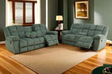 A Ainehome Manual Recliner Sofa Set, Corduroy Recliner Chair, Modern Loveseat Sofa, Modern Reclining Sofa Couch and Recliner Couches for Living Room/Office(Sofa+Loveseat, Green) A Ainehome