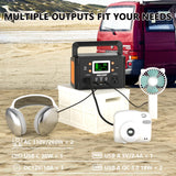 HOWEASY 260W Portable Power Station.178Wh Solar Generator(Solar Panel Not Included) with 2 110V/260W AC Power Socket Backup Power Supply, Suitable for CPAP, Outdoor Camping Travel Home Emergency HOWEASY