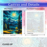 JUJUHOOD Moon Forest Paint by Numbers Kit for Adults,Landscape Adult Paint by Number Kits,DIY Acrylic Paint by Number on Canvas for Home Wall Decor 16X20 Inch JUJUHOOD