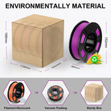 HEPHI3D 3D Printer PLA Filament Bundle 250g X 4 Spools, 1.75mm PLA Filament Pack 3D Printing Material, Bright Color Pink/Purple/Orange/Gold, PLA Filaments for Most FDM 3D Printer HEPHI3D