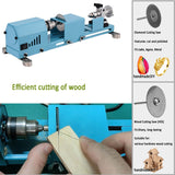 Mini Lathe Machine Multi-Purpose Lathe With Professional Tools Torno Para Madera Cutting Grinding Polishing Desktop Metal Lathes Easy To Use FesmTek