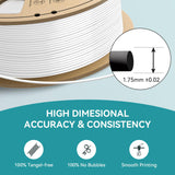 SUNLU Official Elite PETG Filament 1.75mm - 1kg(2.2lbs) Strong, Accurate 3D Printer Filament, 320 Meters, White YOOPAI