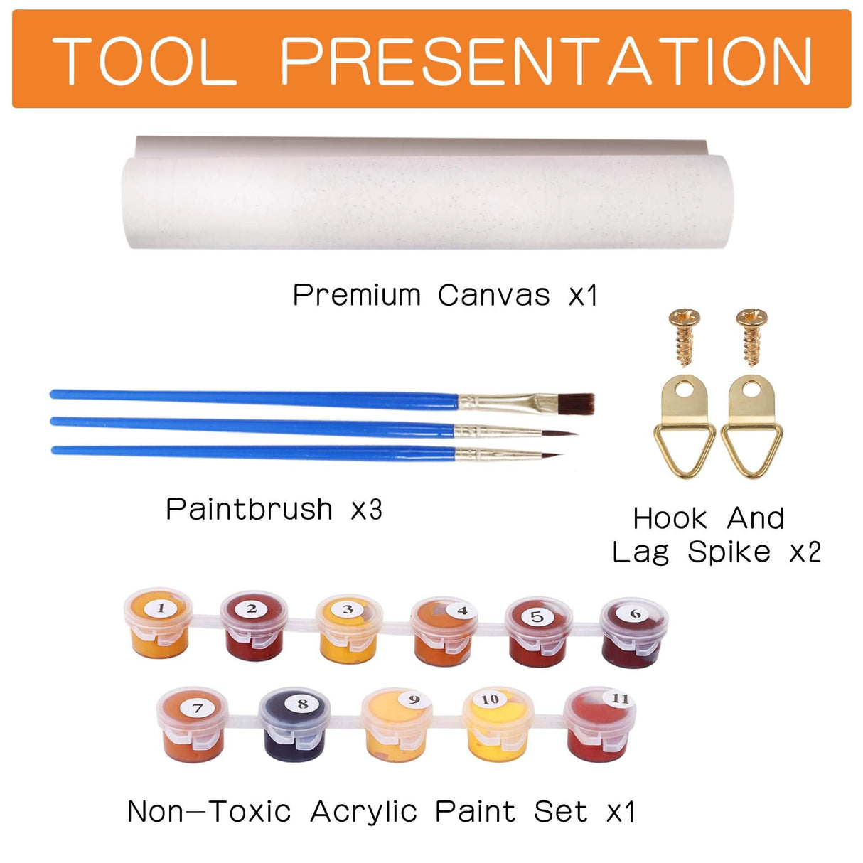 Diymood Paint by Numbers for Adults Snowman, DIY Oil Painting Christmas Acrylic Paint by Number Kits for Kids Adults Beginner for Home Wall Decor 16x20 inch Diymood