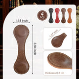 Magnetic Bookmark, 4Pcs Personalized Leather Retro Bookmark Magnetic Page Markers for Book Lovers, Readers, Kids GBPLAIN