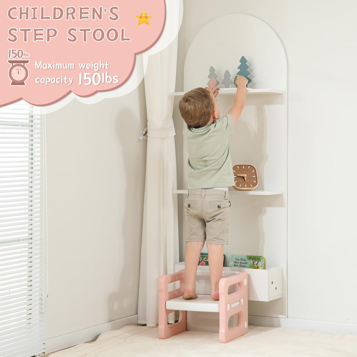 Bestgame Montessori Table and Chair Set, Kids Table and Chairs, Height-Adjustable Toddler Table and Chair Set, Table Chair for Ages 3-8, Childrens Table for Daycare, Classroom Bestgame