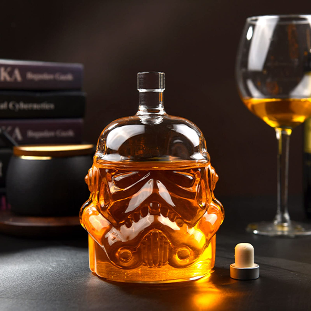 Whiskey Decanter Set Gifts for Men with 2 Wine Glasses 150ml, Whiskey Carafe for Bourbon, Vodka, liquor Decanter, Alcohol Gifts, Valentine's Day Gift for Men Dad Husband (750ml) PYPIBAWLY