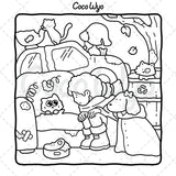 The Little Cat: Cozy Life of Kitty Coloring Book for Adults and Teens (Cozy & Cute Coloring) Independently Published