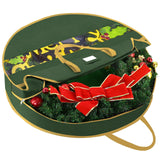 BALEINE Premium Wreath Storage Container, Oxford Christmas Wreath Storage Bags with Durable Tarp Material and Reinforced Handle for Holiday Xmas (Green, 30") BALEINE