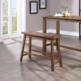 Boraam Sonoma Bench, 9"D x 33"W x 24"H, Chestnut Boraam