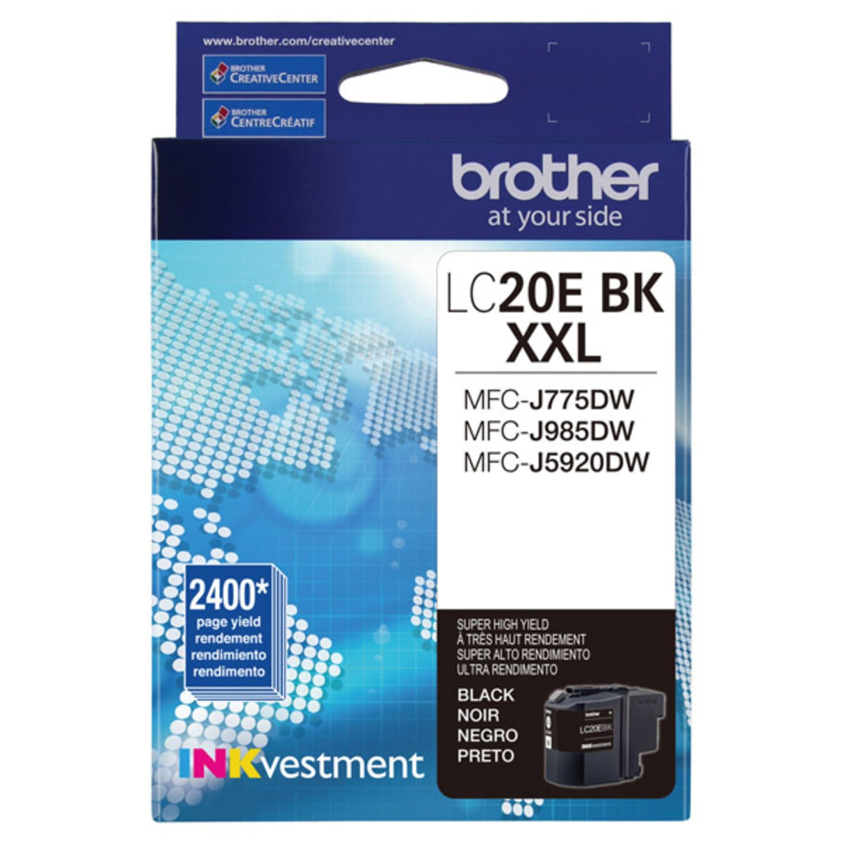 Brother LC20EBK Super High Yield Black Ink Cartridge Brother
