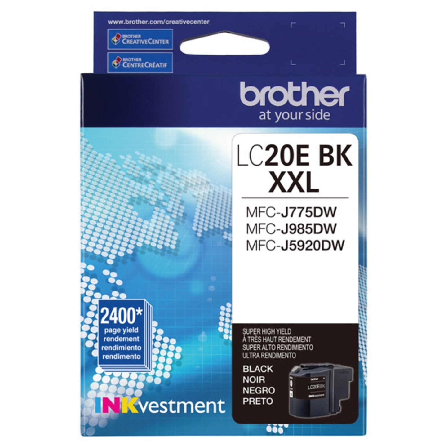 Brother LC20EBK Super High Yield Black Ink Cartridge