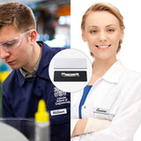 Name Tag Blank Name Badges 1 x 3 Inch DIY Blank ID Name Badge with Pin Backing for Office Workers Students, Personalized Badges Making (25 Pieces) TecUnite